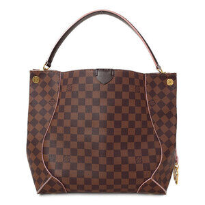 Louis Vuitton Damier Ebene Brown Kaisa Hobo Semi Shoulder Bag